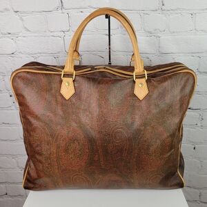 ETRO Vintage Iconic Paisley Weekender Hand Luggage / Carry-on / Large Briefcase